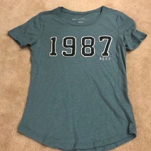 Teal Aeropostale t-shirt
